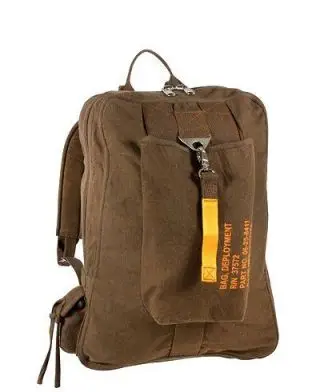 Rothco Vintage Canvas Flight Bag – 21L Backpack - Backpacks