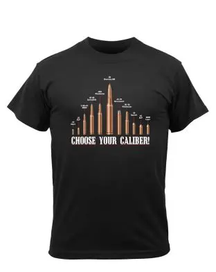 Rothco T-Shirt with 'CHOOSE YOUR CALIBER' Black - 