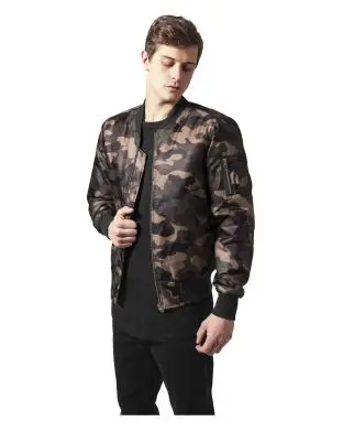 Urban Classics Bomber Jacket in Camouflage - Bomber Jackets
