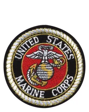Rothco Deluxe Iron-On Patch - 'USMC' Red - Patches