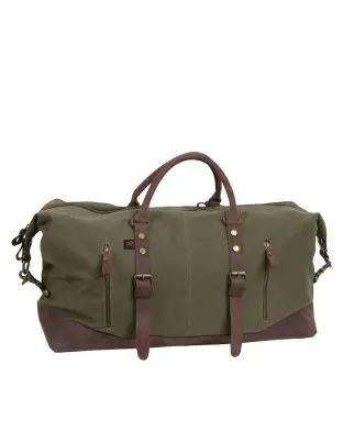 Rothco Weekend Bag with Leather Details - Shoulder Bags