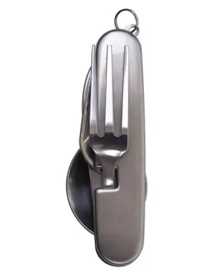 Rothco Folding Cutlery w. Pocket Knife, Eating Utensils &amp; Can Opener - Cooking & Drinking