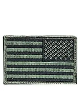 Rothco Iron-on or Sew-on Embroidered USA Flag Patch 5x7.5cm, reverse - Patches