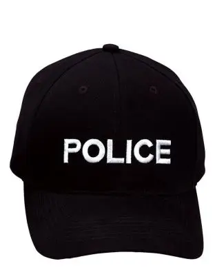 Rothco Supreme Baseball Cap with Police Embroidery Black - Caps