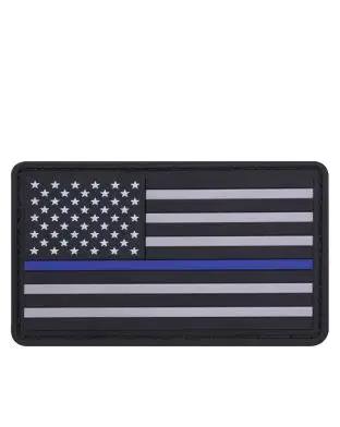 Rothco PVC Patch - 'Thin Blue Line - Patches