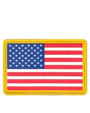 Rothco PVC USA Flag Patch with Hook Backing - Patches