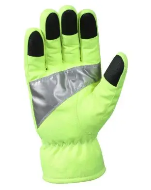 Rothco Safety Gloves Green with Reflective Tape - Gloves and Mittens