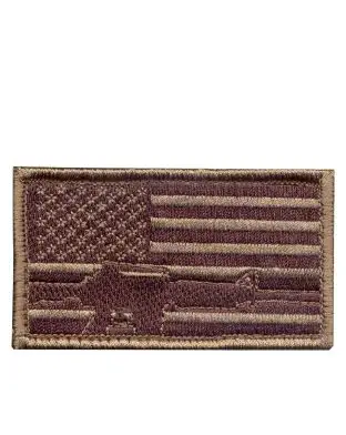Rothco Morale Patch - 'Flag &amp; Rifle - Patches