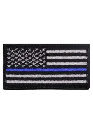 Rothco Iron-on label - Thin Blue Line - Patches