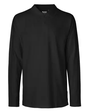 Neutral Organic - Mens Classic Long Sleeve Polo - Neutral