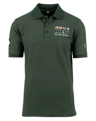 Fostex Polo T-shirt D-Day 1944 Green - T-shirts